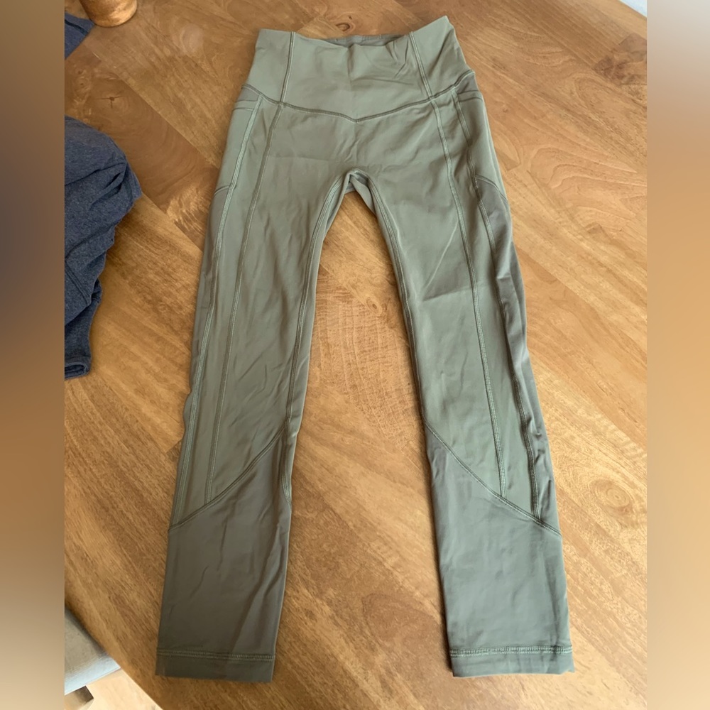 Lululemon Fast and Free High Rise Crop with pockets (23in)